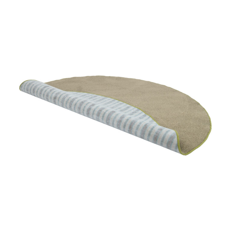 Rond groen vloerkleed voor klaslokaal of kinderopvang – warme, huiselijke speelhoek