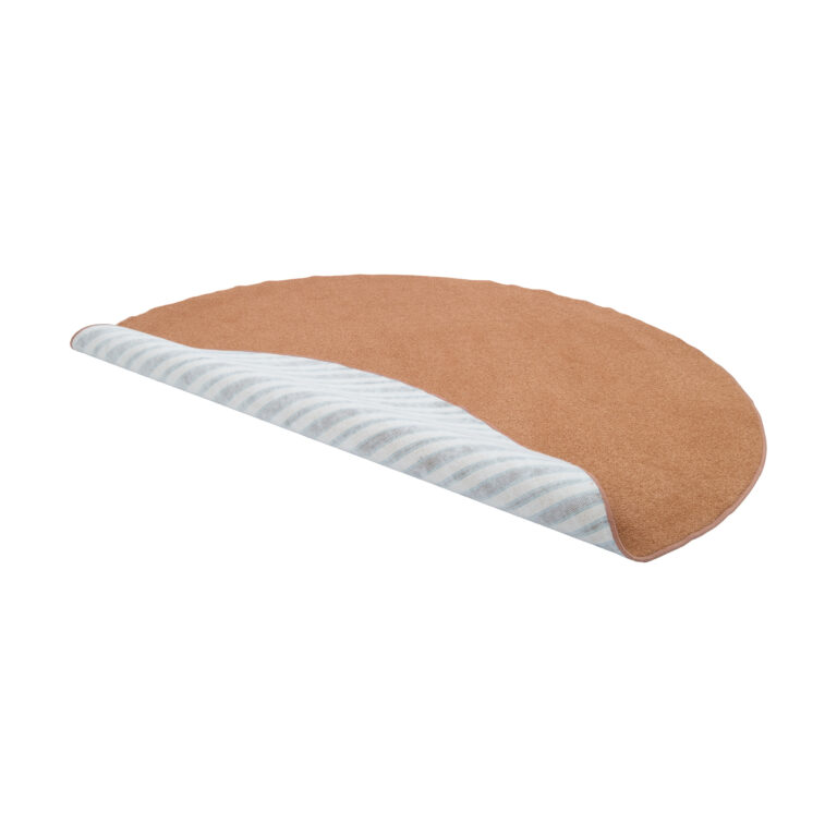 Cognac klaslokaal vloerkleed rond 200cm