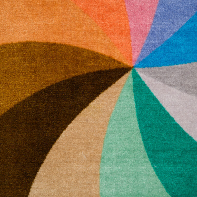 rond klaslokaal kleed 200cm swirl
